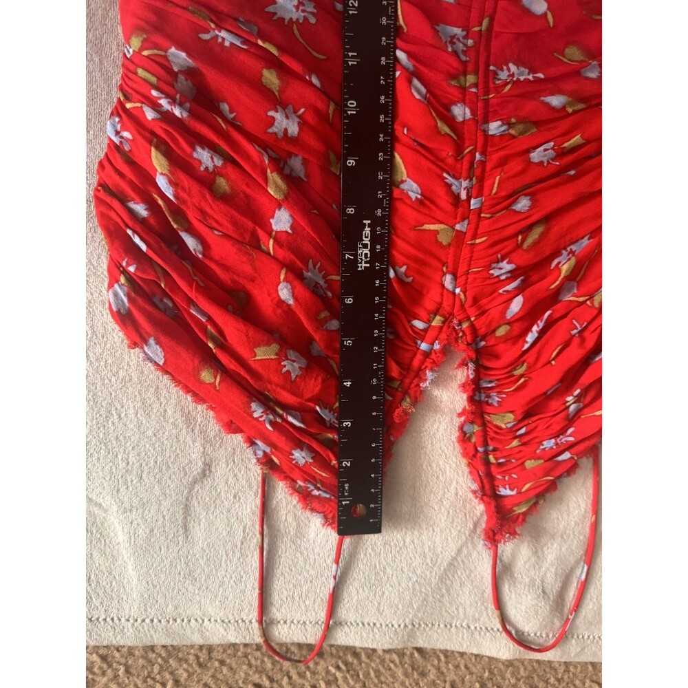 J. Crew Women's Collection Ruched Chiffon Dress Adjustable Straps Size 16 - Picture 14 of 16